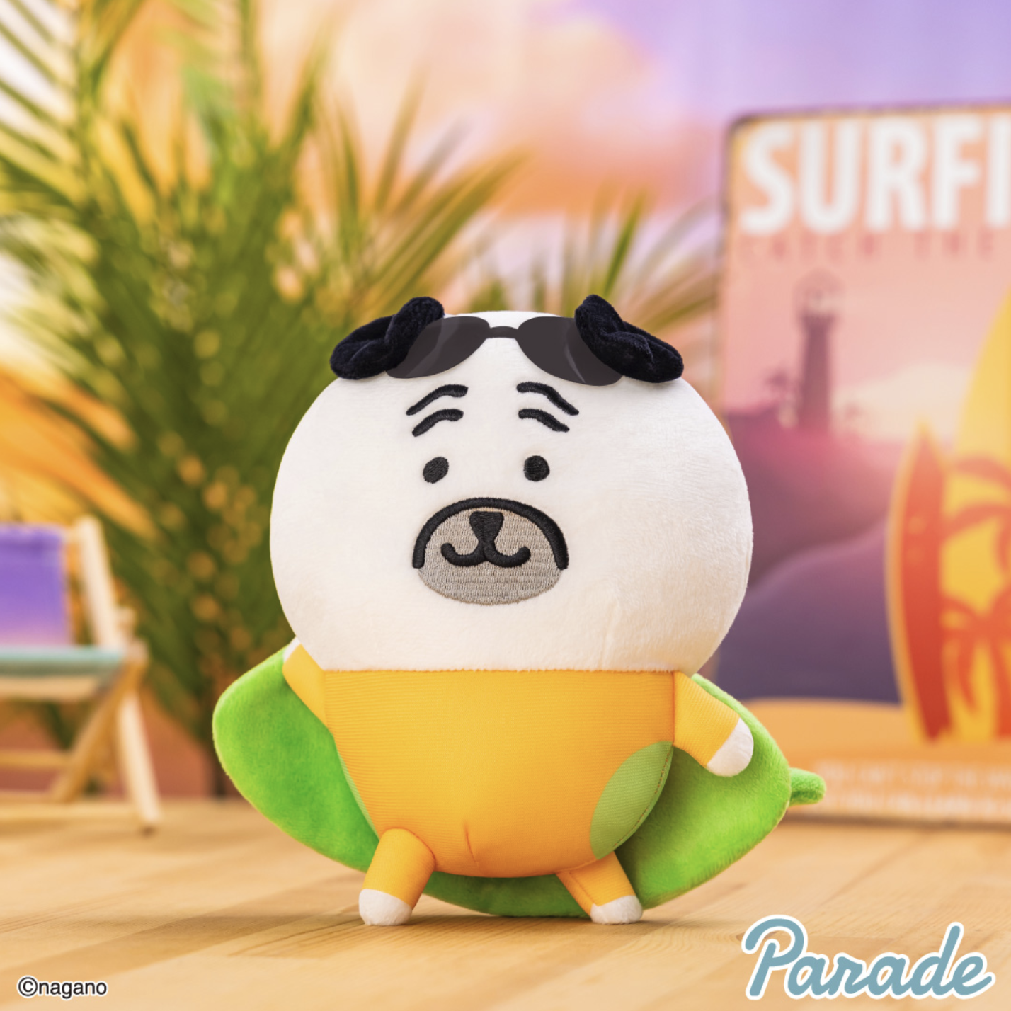 In-stock] Nagano Characters Joke Bear Surfing Plush — CHIIKAWA MERCH